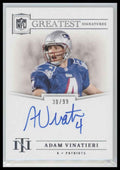 Adam Vinatieri 2024 Panini National Treasures #NFLG-AV Greatest Signatures #/99