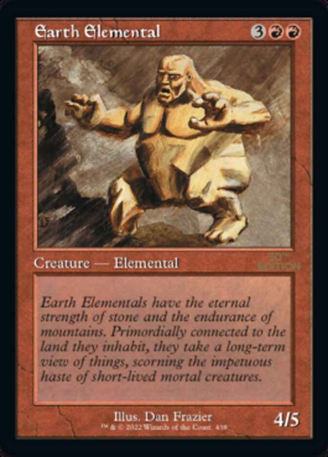 Earth Elemental (Retro Frame) (30A-438) - 30th Anniversary Edition