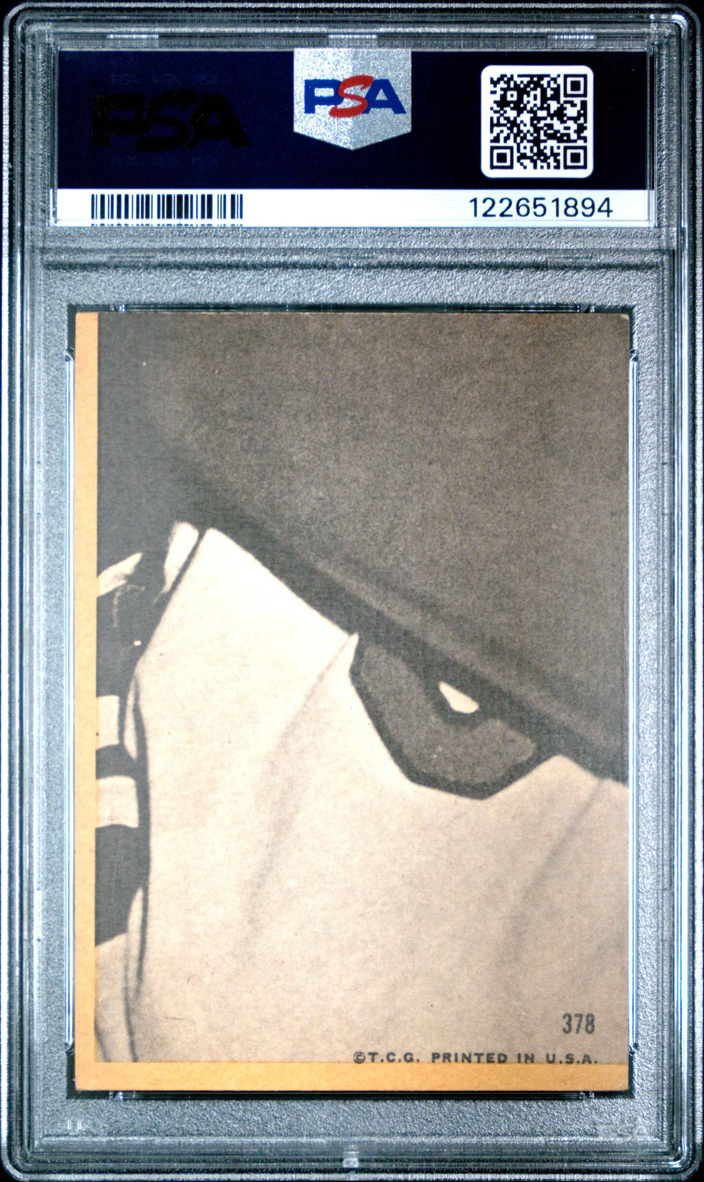 Graded 1968 Topps Bob Gibson #378 Baseball Card PSA 4 Very Good