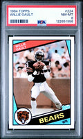 Graded 1984 Topps Willie Gault #224 Rookie RC Football Card PSA 8 Near Mint
