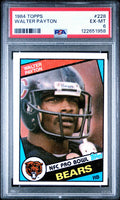 Graded 1984 Topps Walter Payton #228 Football Card PSA 6 Excellent