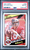 Graded 1984 Topps Joe Montana #358 Football Card PSA 8 Near Mint