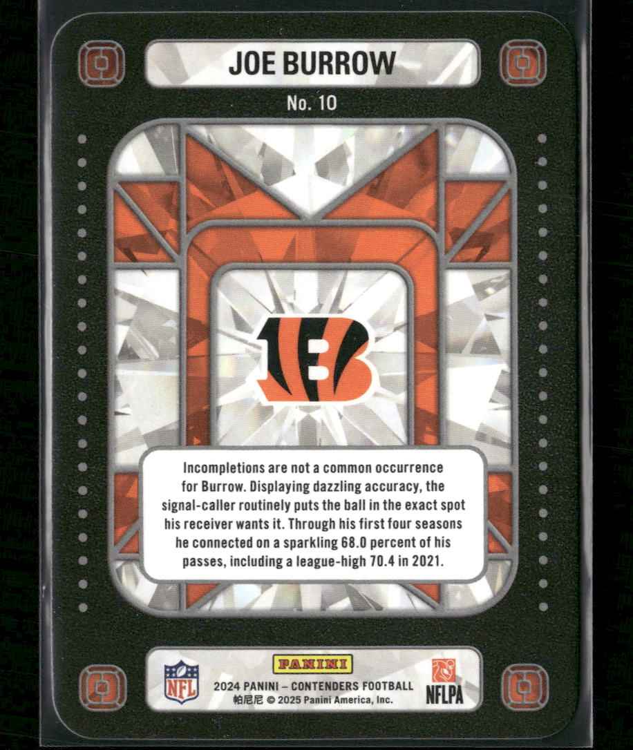2024 Panini Contenders Crown Jewels Joe Burrow #10