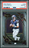 Graded 2024 Panini Select JJ McCarthy #246 Rookie RC Football Card PSA 10 Gem Mint