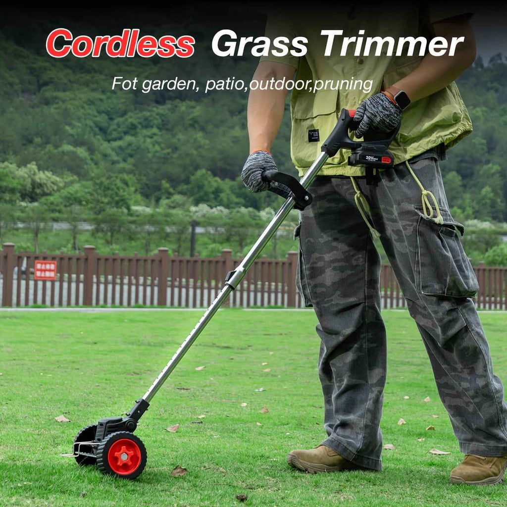Portable Wireless Electric Lawn Mower & Garden Weeder