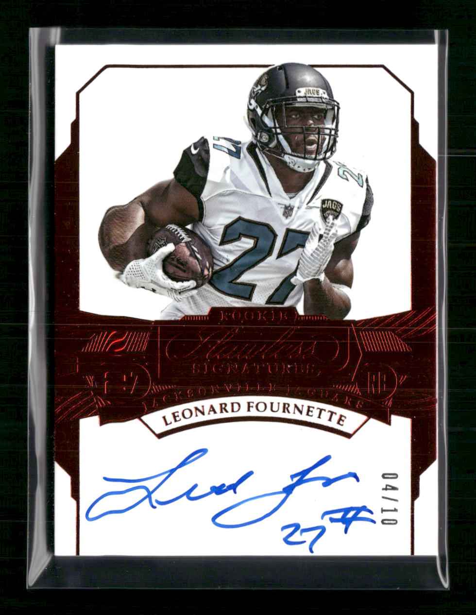 2017 Panini Flawless Rookie Signatures Ruby Leonard Fournette #/10 #RS-LF