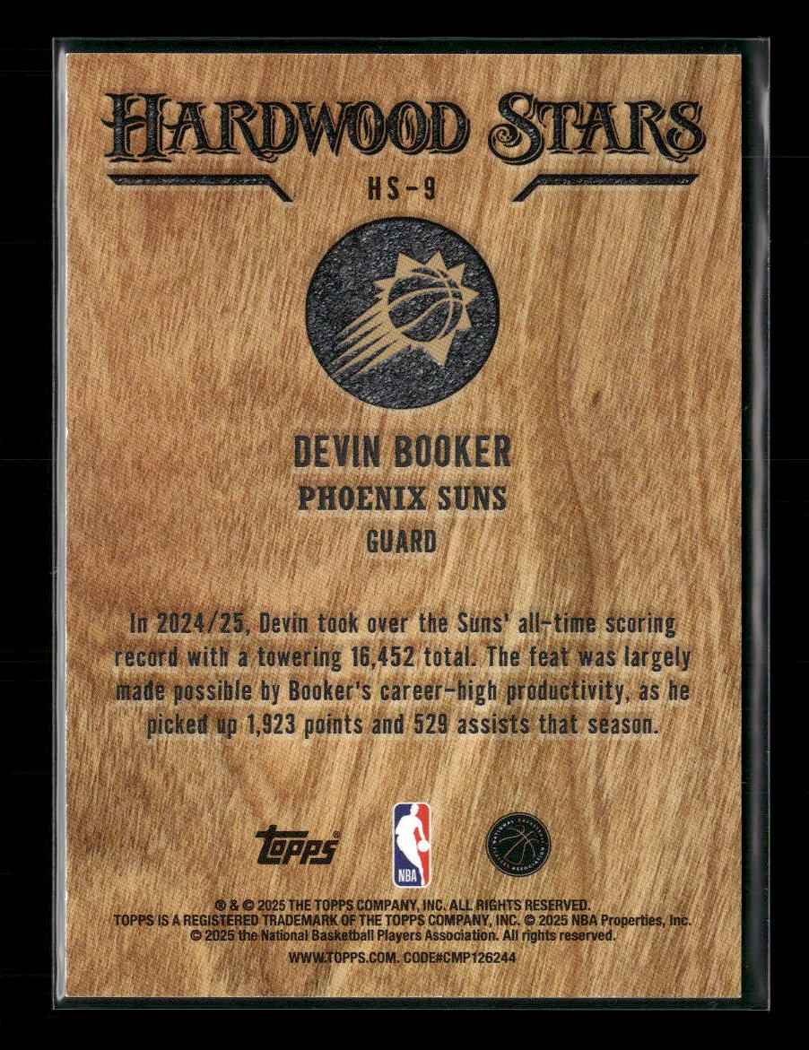 2025-26 Topps Hardwood Stars Devin Booker #HS-9