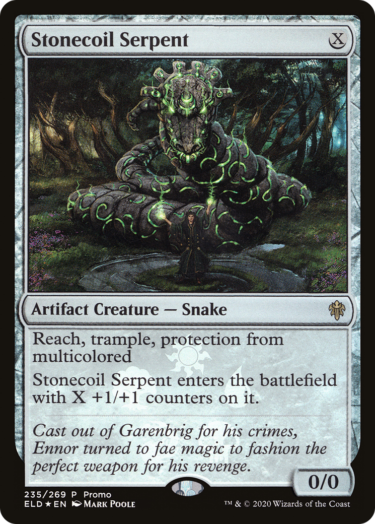 Stonecoil Serpent (MEDIA-235★) - Throne of Eldraine Promos Foil