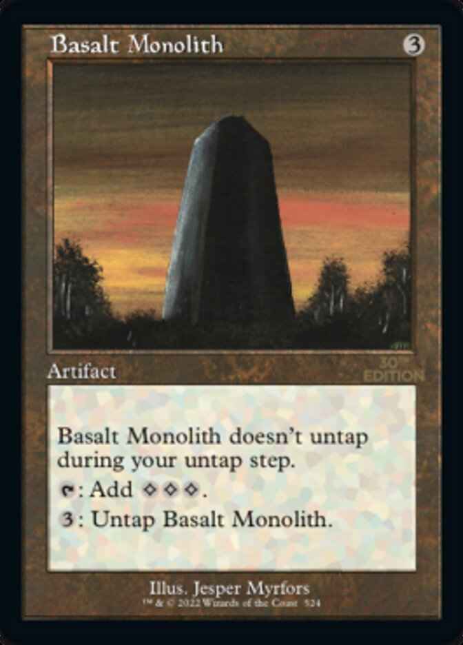 Basalt Monolith (Retro Frame) (30A-524) - 30th Anniversary Edition