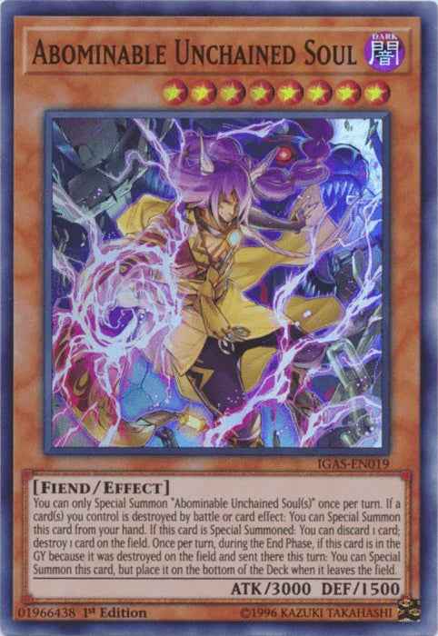 Abominable Unchained Soul [IGAS-EN019] Super Rare