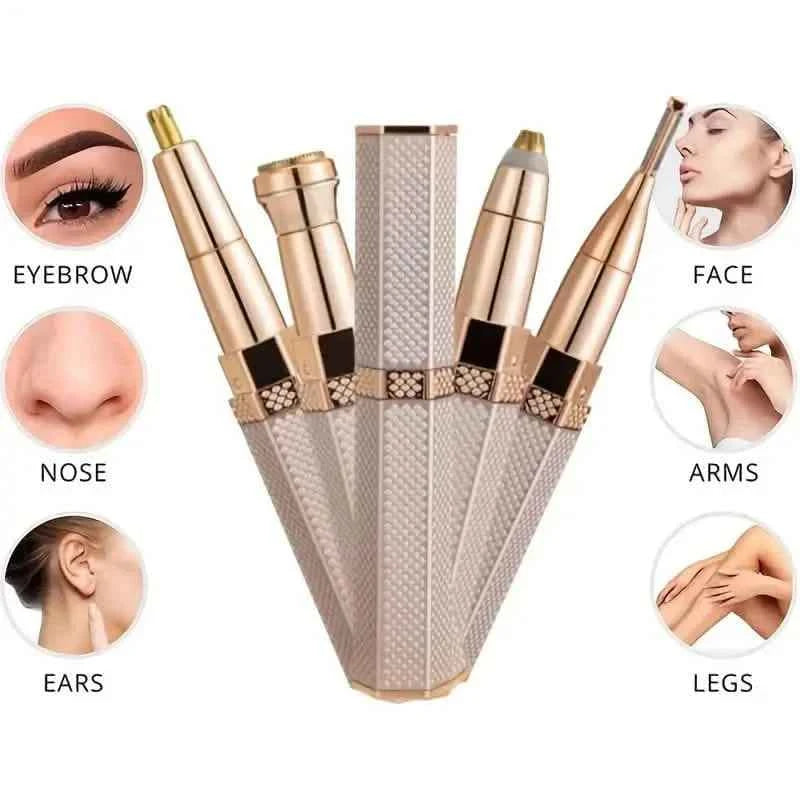 4-in-1 Facial Electric Shaver for Women