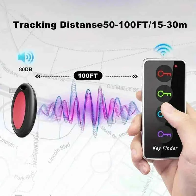 4-Key Finder with LED Flashlight: Locate Your Keys, Wallet, And Remote Control Effortlessly