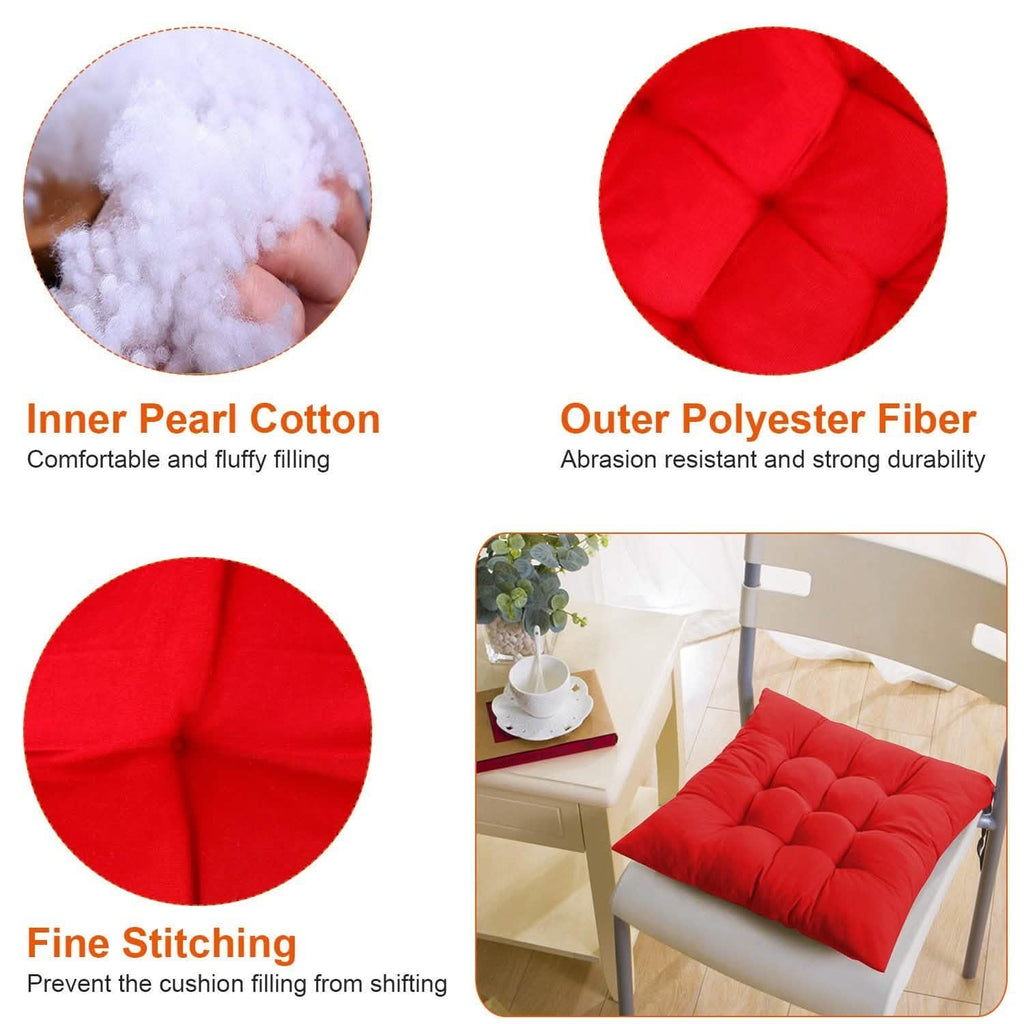 4-Pack: Chair Cushion Pads Pillow