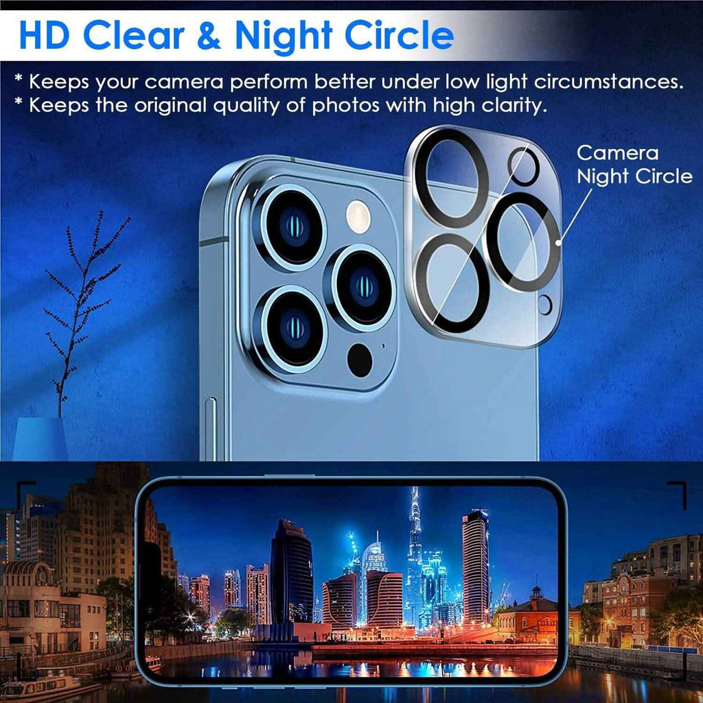4-Pack: Clear Screen and Camera Lens Protector Set