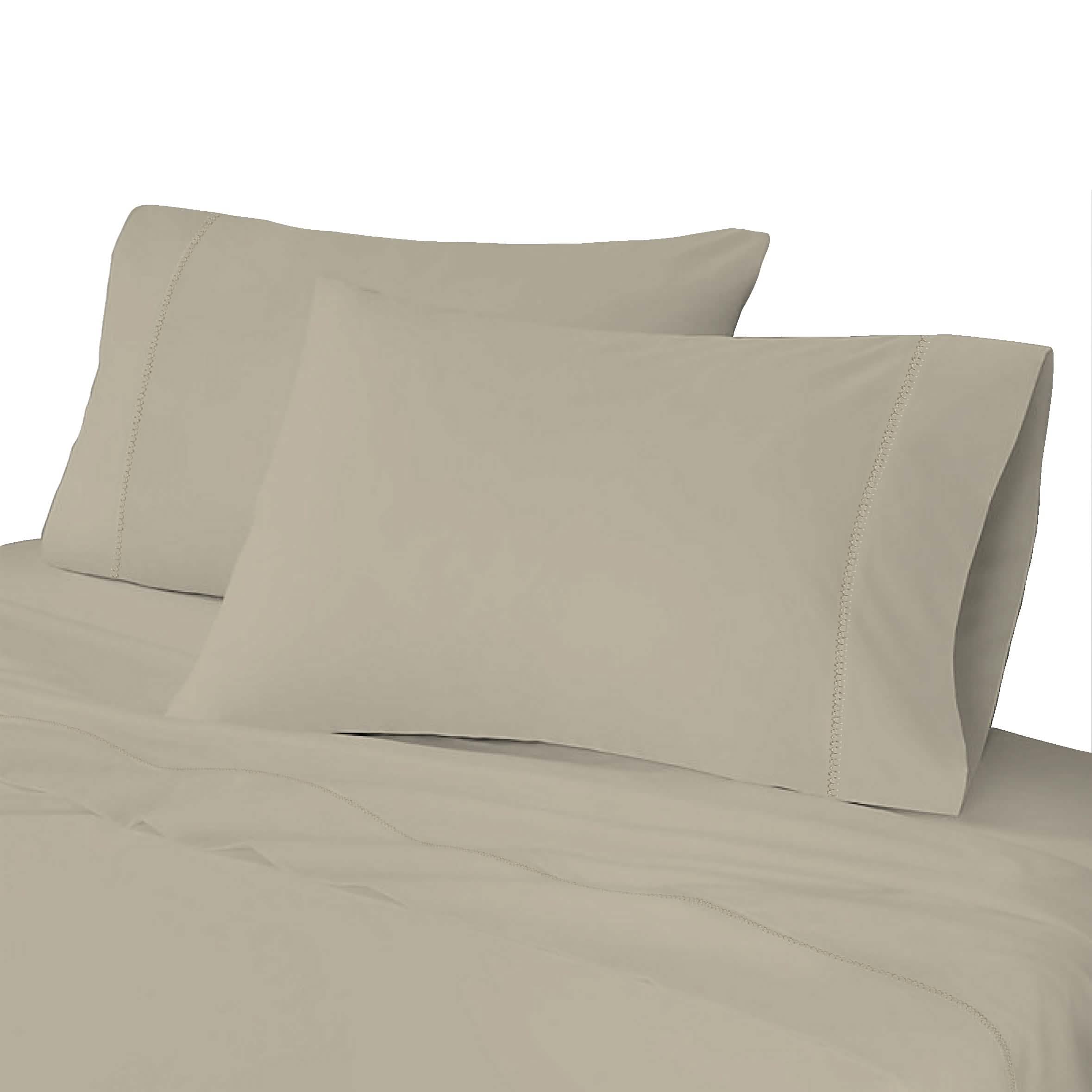 4-Piece: Brushed Cotton Percale Sheet Set