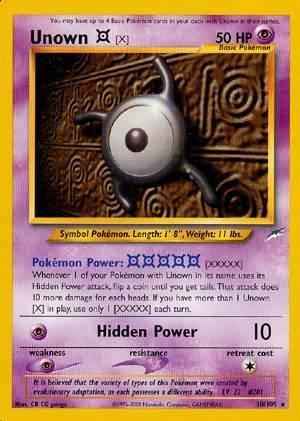 Unown [X] (30/105) [Neo Destiny Unlimited]