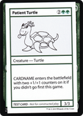 Patient Turtle (CMB1-082) - Mystery Booster Playtest Cards 2021