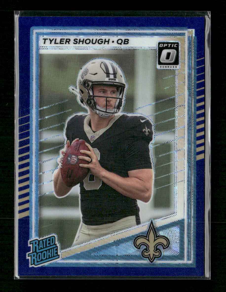 2025 Donruss Optic Rated Rookies Preview Blue Scope Tyler Shough #304
