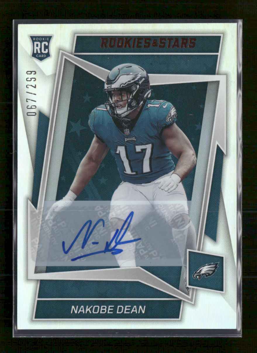 2022 Panini Rookies & Stars Rookies Signatures Nakobe Dean #/299 Auto #200