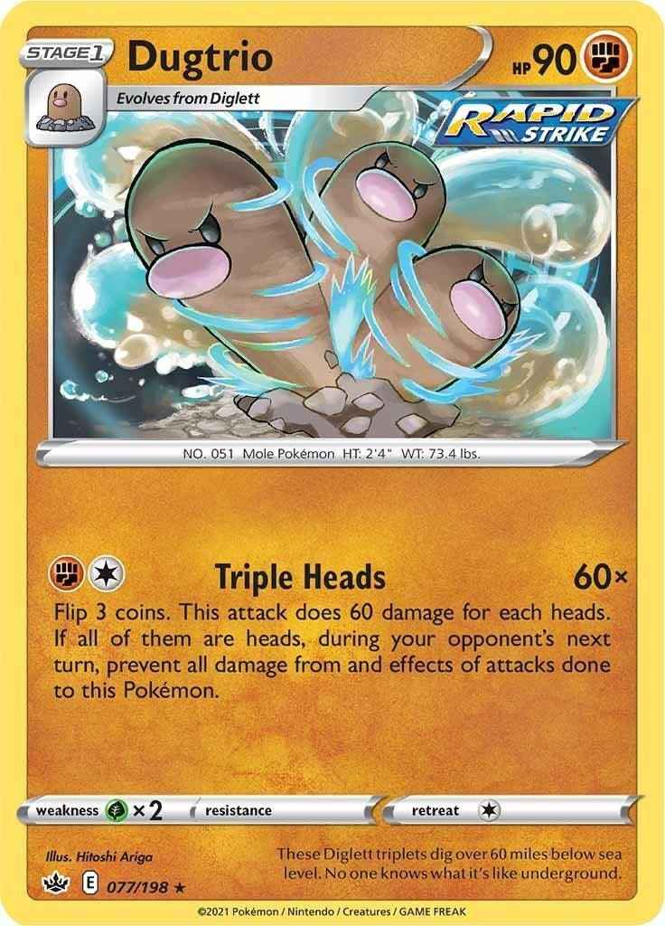 Dugtrio (077/198) [Sword & Shield: Chilling Reign]