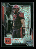 2025 Bowman University Chrome Red Shimmer Refractor Trey White 8/10 #25