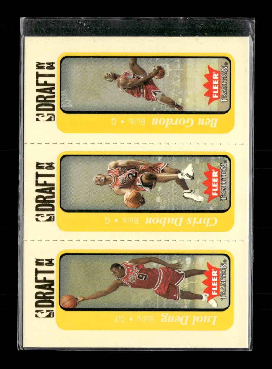 Fleer Tradition Rookies Luol Deng / Chris Duhon / Ben Gordon Rookie #/375 #254