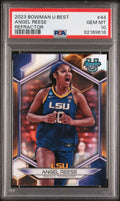 Graded 2023 Topps Bowman U Best Angel Reese #44 Refractor Rookie RC Basketball Card PSA 10 Gem Mint