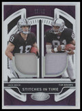 2025 Panini Stitches in Time Purple Jack Bech / Tim Brown #/40 #SITD-JBTB