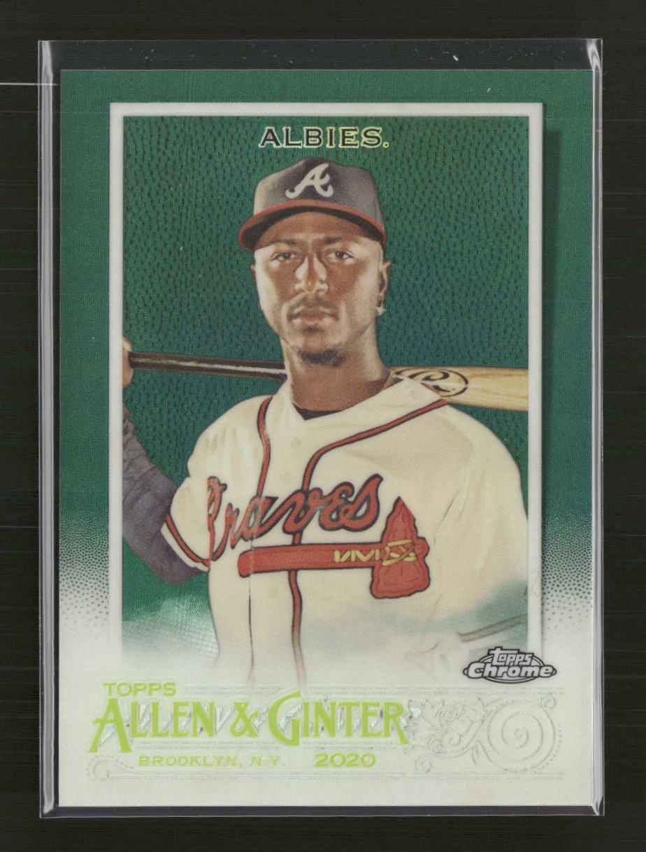 2020 Topps Allen & Ginter Chrome Green Ozzie Albies #/99 #56