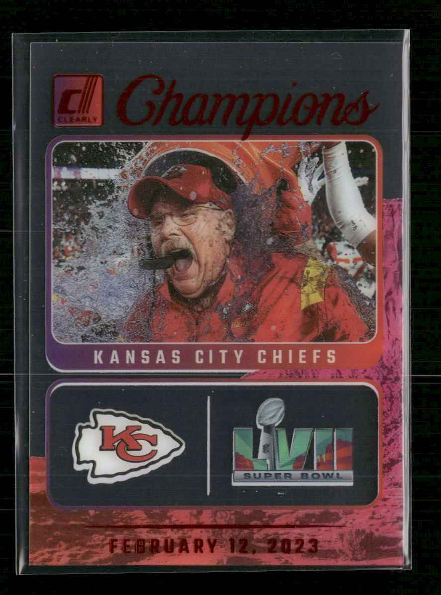 2023 Clearly Donruss Champions Red Andy Reid #/100 #2
