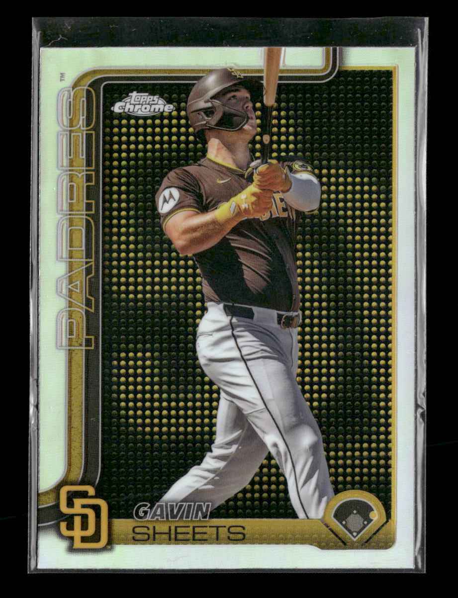 2025 Topps Chrome Lightboard Logo Base Variations Gavin Sheets #158