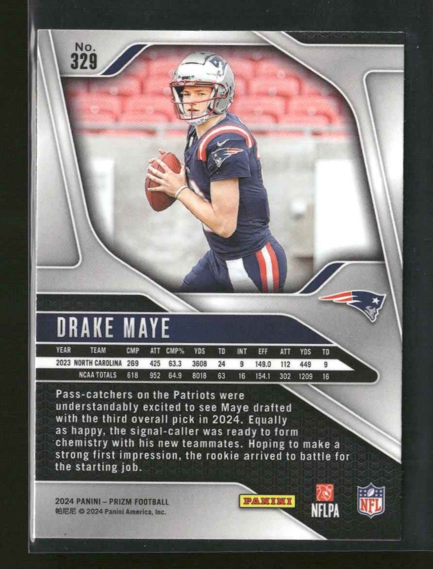 2024 Panini Prizm Drake Maye Rookie #329