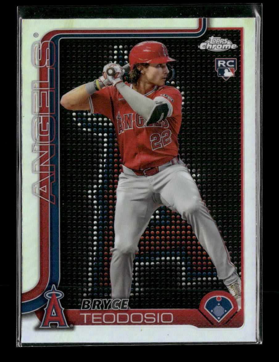 2025 Topps Chrome Lightboard Logo Base Variations Bryce Teodosio Rookie #198