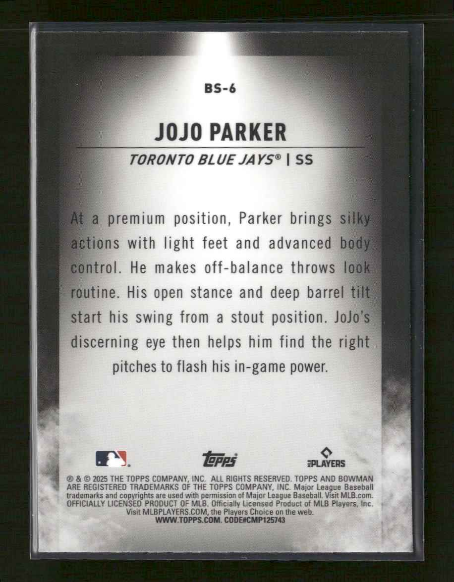 2025 Bowman Draft Bowman Spotlights JoJo Parker #BS-6