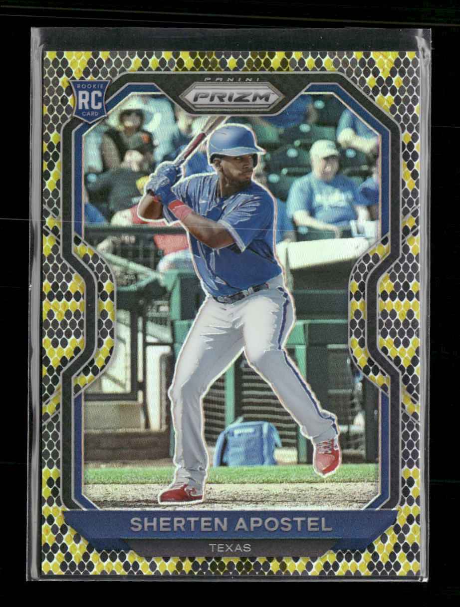 2021 Panini Prizm Snake Skin Prizm Sherten Apostel #/50 #110