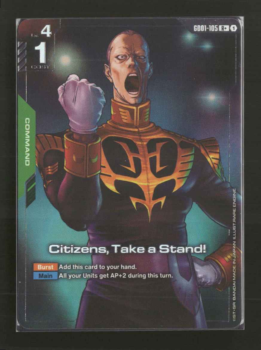 Newtype Rising Citizens, Take a Stand (R+) #GD01-105