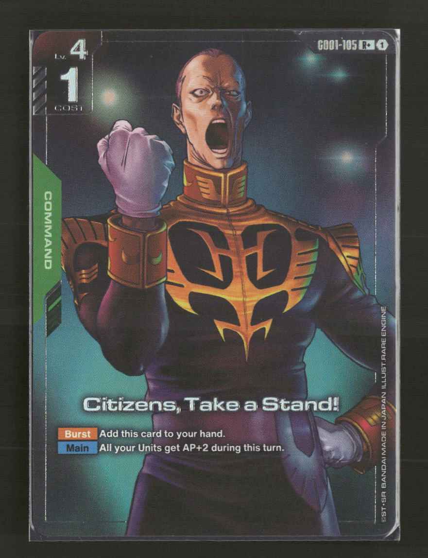 Newtype Rising Citizen, Take a Stand (R+) #GD01-105