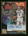 Panini Photogenic Gold Fireworks #/5 Burst Rate Lonzo Ball #BRS-LON