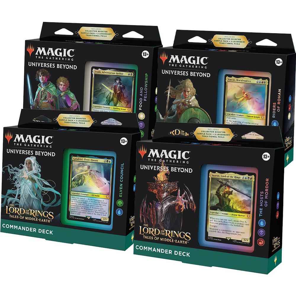 The Lord of the Rings: Tales of Middle-earth Commander Decks [Set of 4]