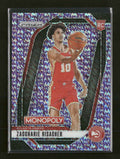 2024-25 Panini Monopoly Purple Millionaire Shimmer Zaccharie Risacher #/50 #27