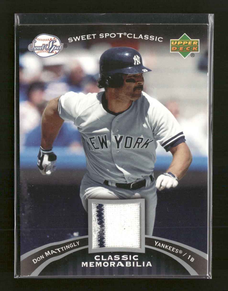 2007 Upper Deck Sweet Spot Classic Classic Memorabilia Don Mattingly #CM-DM