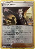 Boss's Orders 154/192 - League & Championship Cards - Reverse Holofoil
