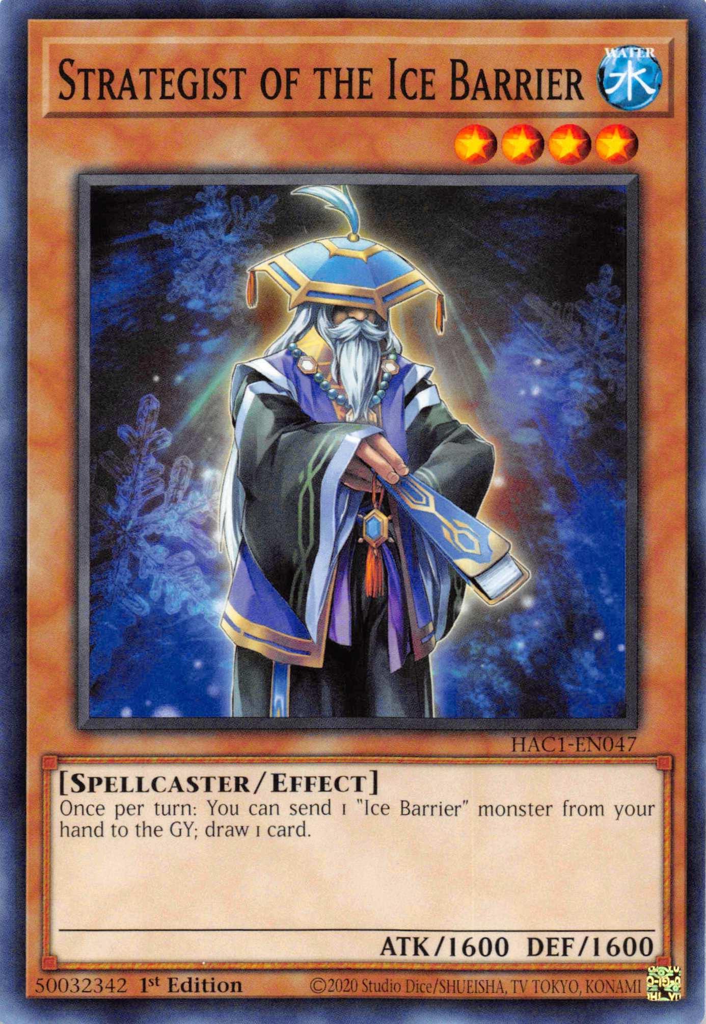 Strategist of the Ice Barrier (Duel Terminal) [HAC1-EN047] Parallel Rare