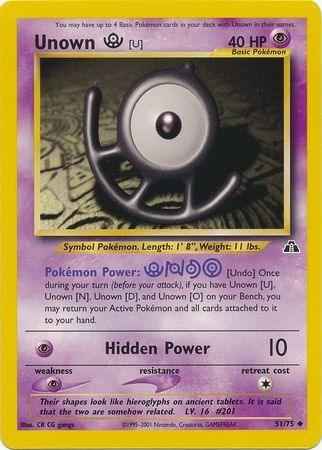 Unown [U] (51/75) [Neo Discovery Unlimited]