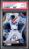 Graded 2024 Topps Bowmans Best Jac Caglianone #TP6 Top Prospects Wave Rookie RC Baseball Card PSA 10 Gem Mint