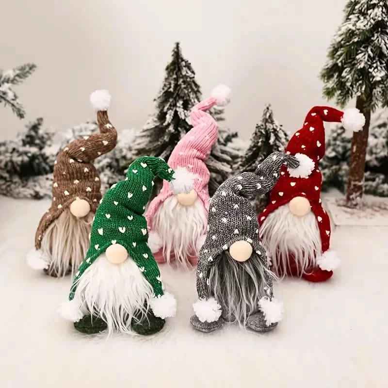 5-Pack: Christmas Gnome Plush Doll