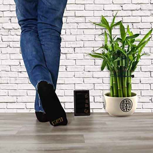 5-Pairs: No Show Bamboo Socks for Men
