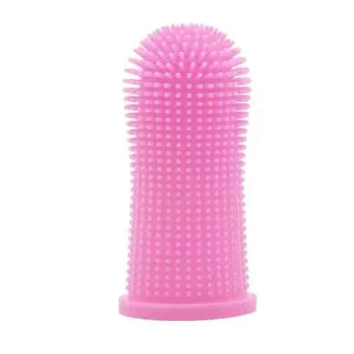 5-Pieces: Super Soft Pet Finger Toothbrush Teeth Cleaning Silicone Tooth Brush