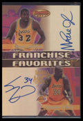2000-01 Bowman's Best Franchise Favorites Autographs O'Neal / Johnson
