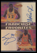 2000-01 Bowman's Best Franchise Favorites Autographs O'Neal / Johnson